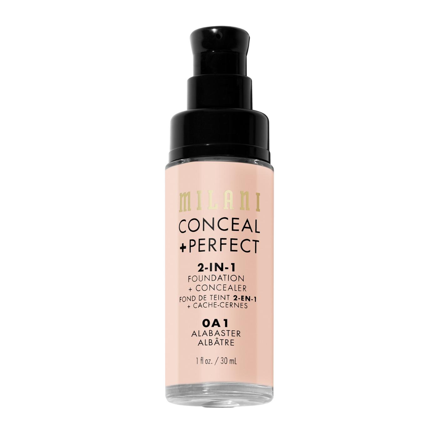 Milani Conceal + Perfect 2-in-1 Foundation + Concealer - Alabaster; image 8 of 9