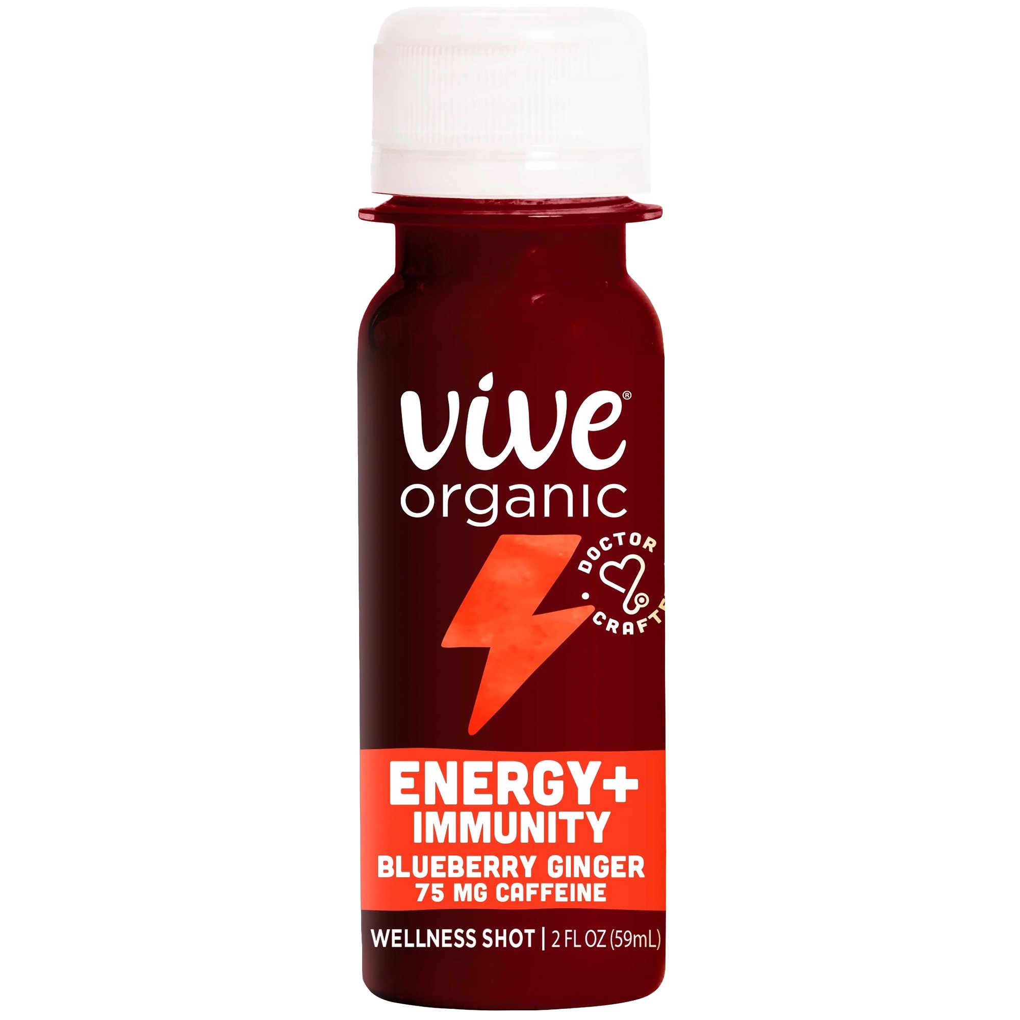 Vive Organic Energy + Immunity Wellness Shot - Blueberry, Ginger ...