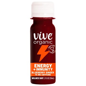 Vive Organic Energy & Immunity Blueberry Ginger Wellness Shot