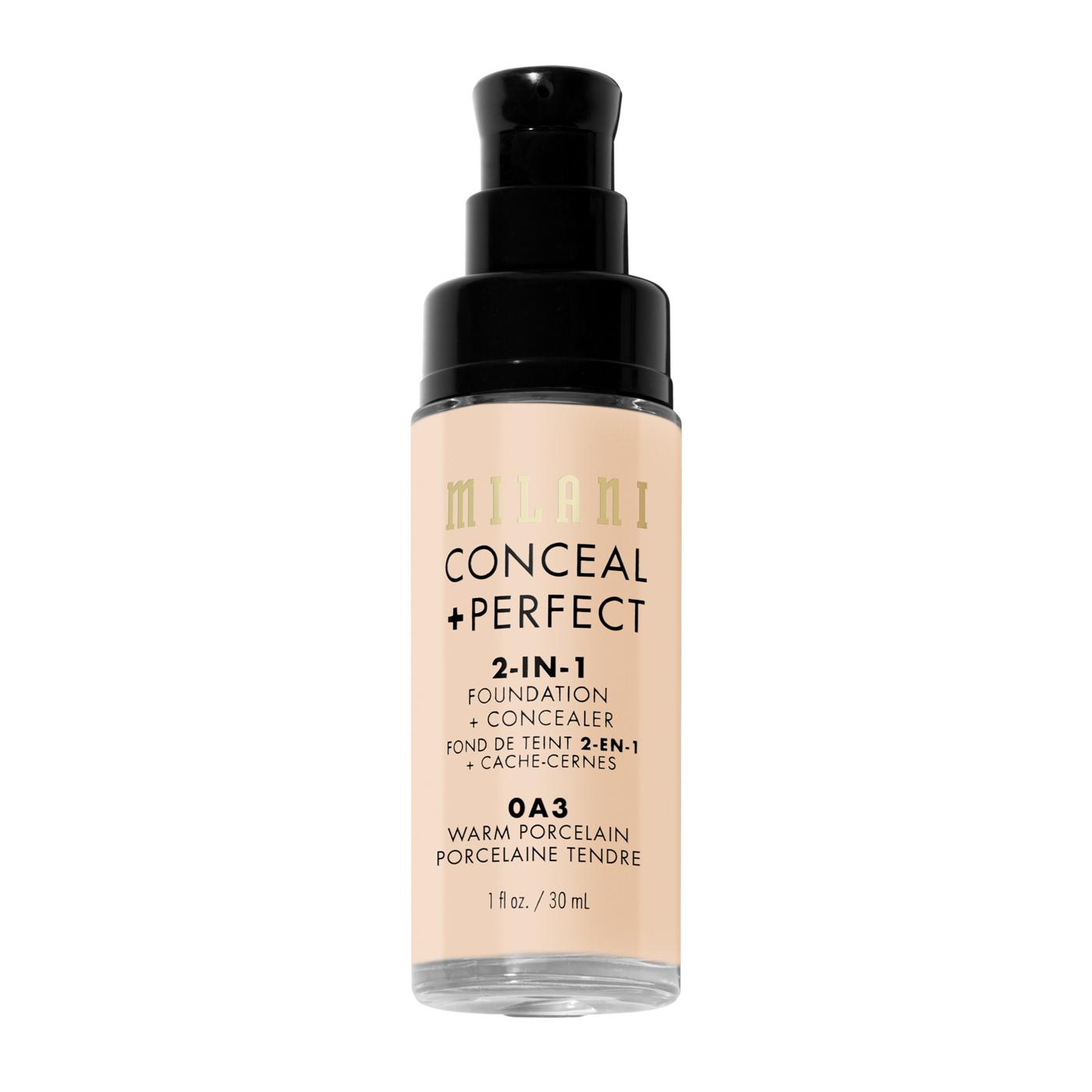 Milani Conceal + Perfect 2-in-1 Foundation + Concealer - Warm Porcelain; image 8 of 9