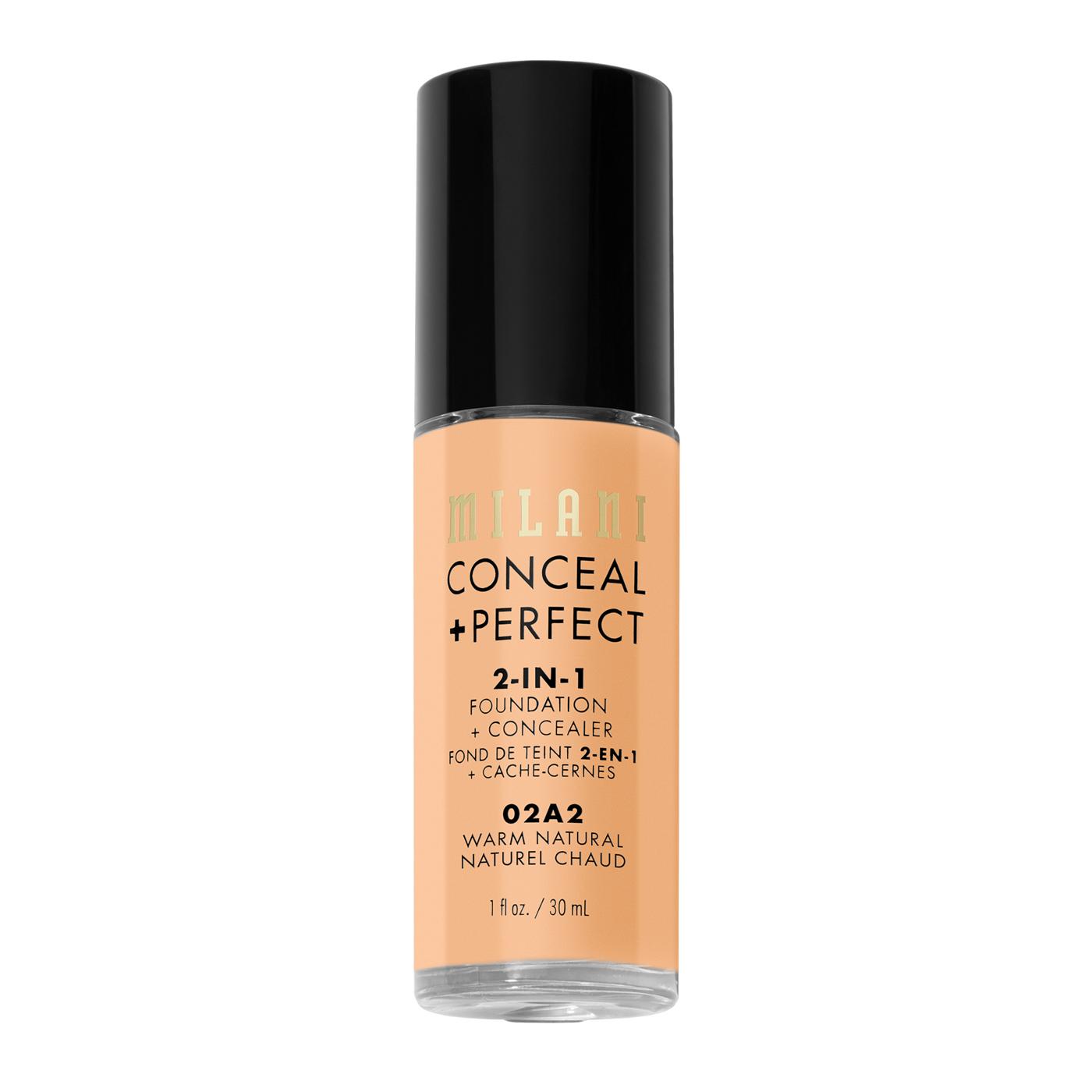 Milani Conceal + Perfect 2-in-1 Foundation + Concealer - Warm Natural; image 1 of 9