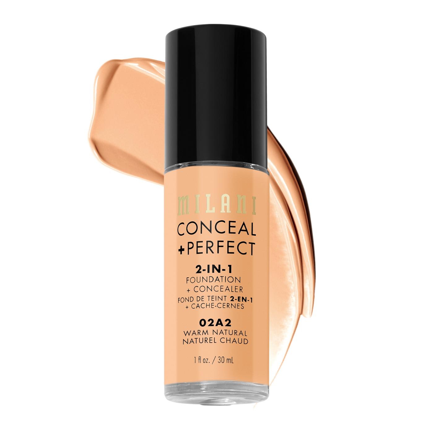 Milani Conceal + Perfect 2-in-1 Foundation + Concealer - Warm Natural; image 2 of 9