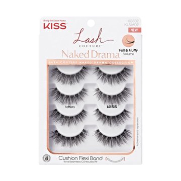 KISS Lash Couture Naked Drama - Taffeta, 4 ct