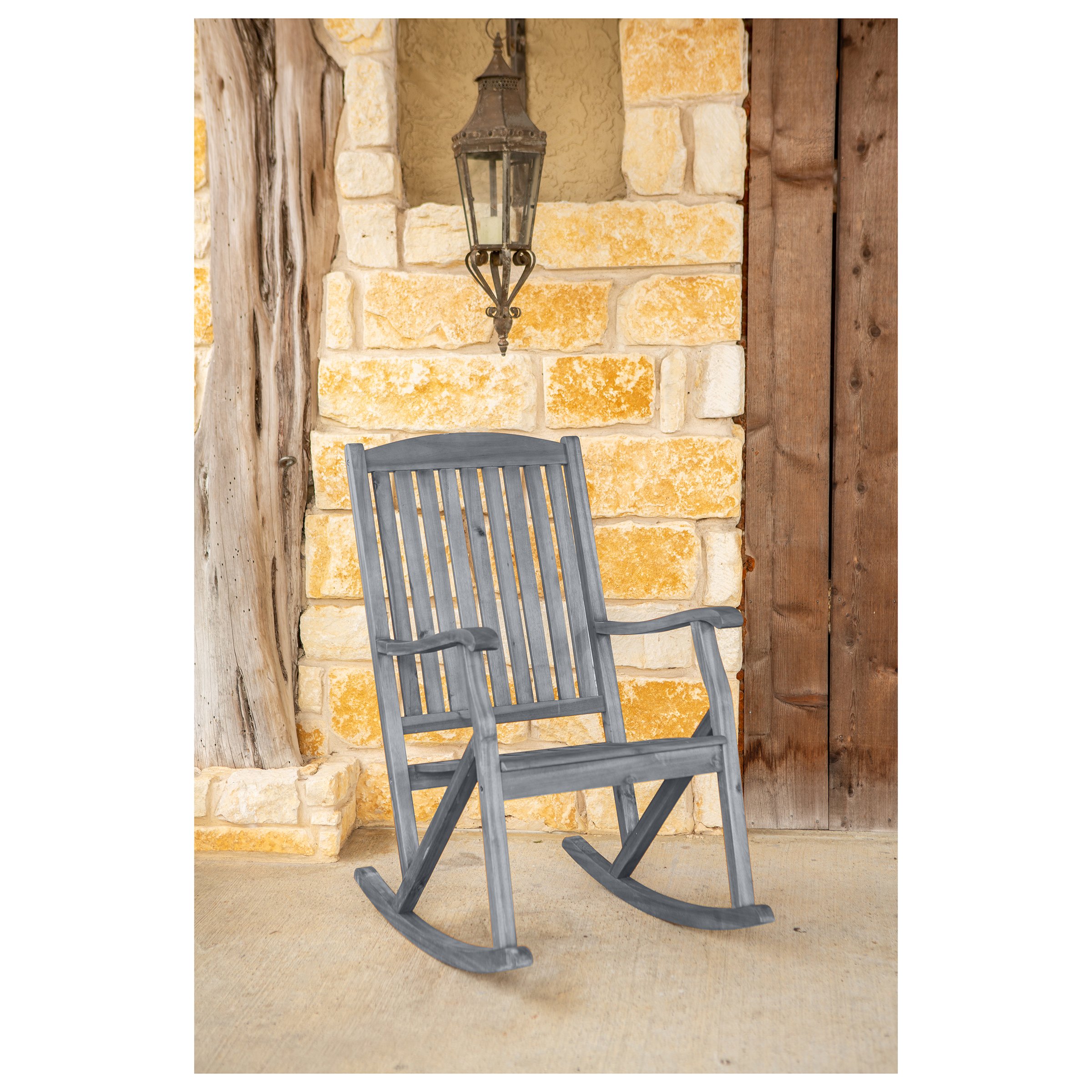 Leigh Country Sequoia III Patio Rocker in Greywash