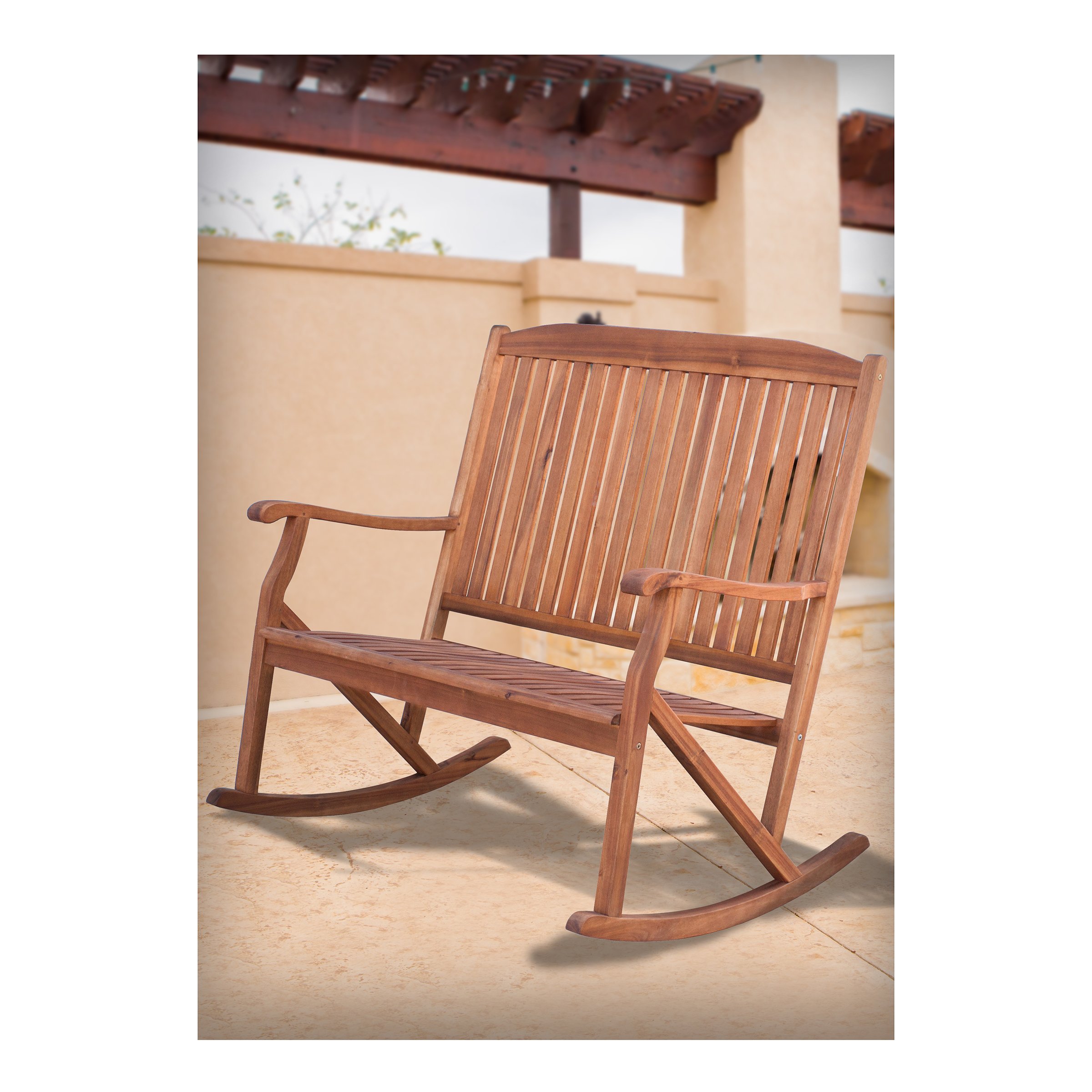 Leigh Country Sequoia Natural Rocker Bench Shop Chairs Seating