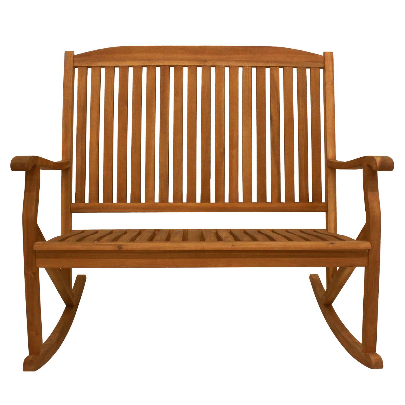 Leigh Country Sequoia Natural Rocker Bench; image 4 of 4