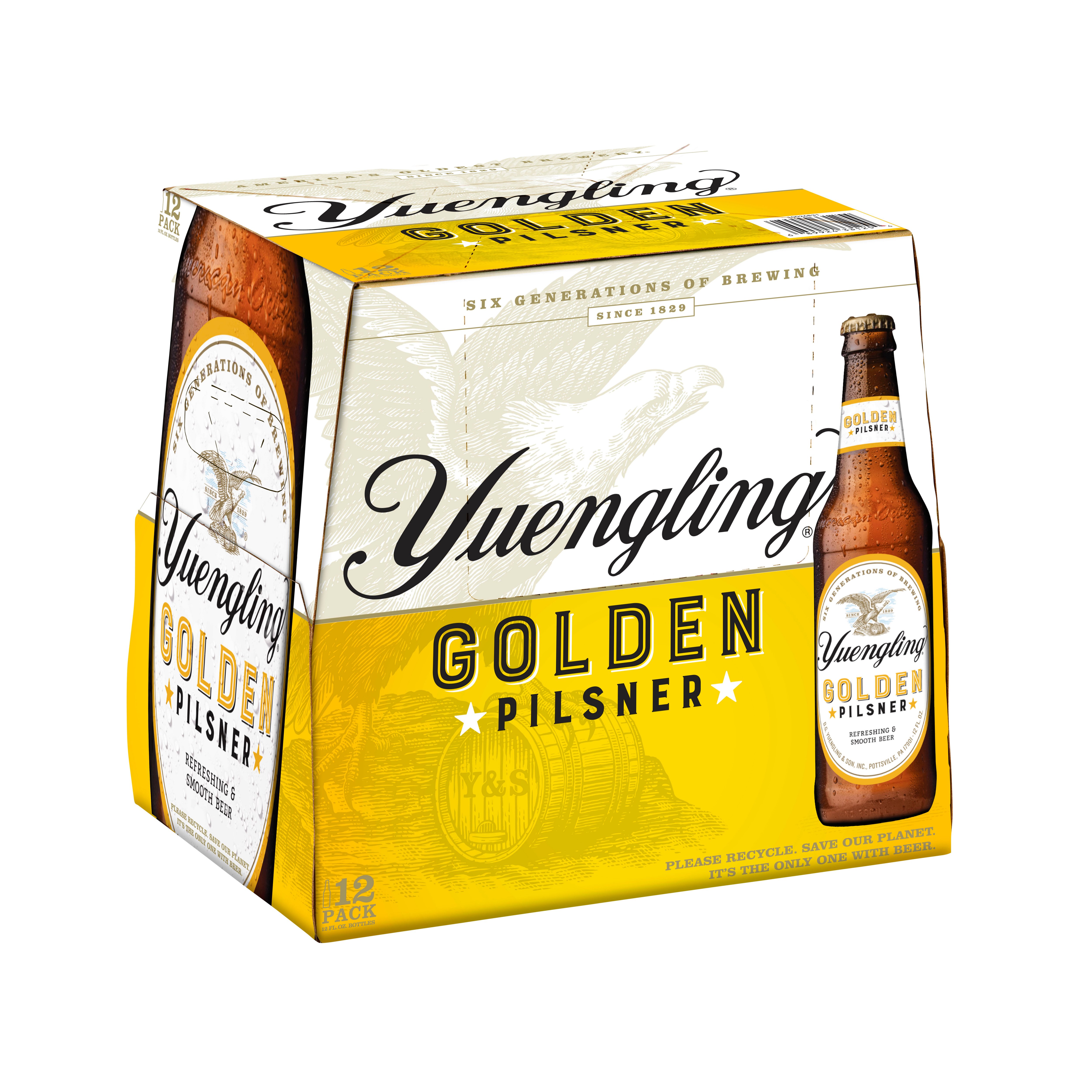 Yuengling Golden Pilsner Beer 12 oz Bottles Shop Beer at HEB