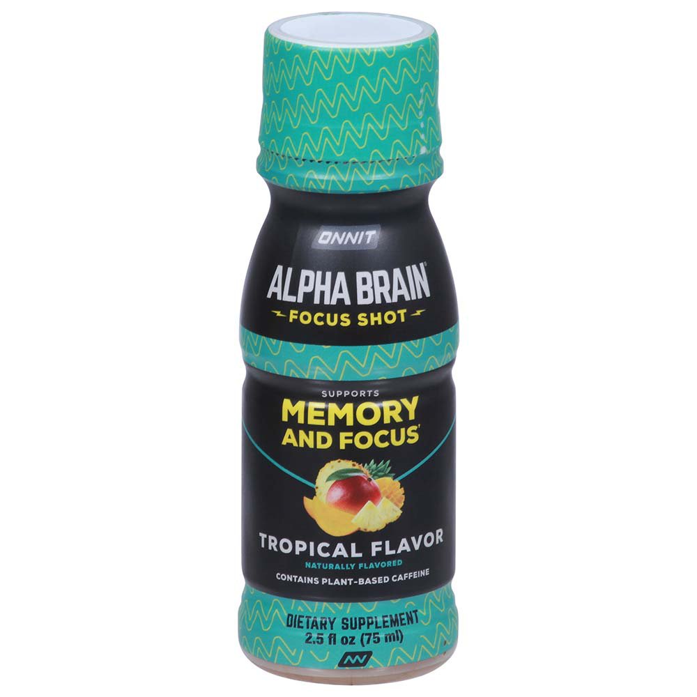 Onnit Alpha Brain Focus Shot - Tropical, 2.5 oz