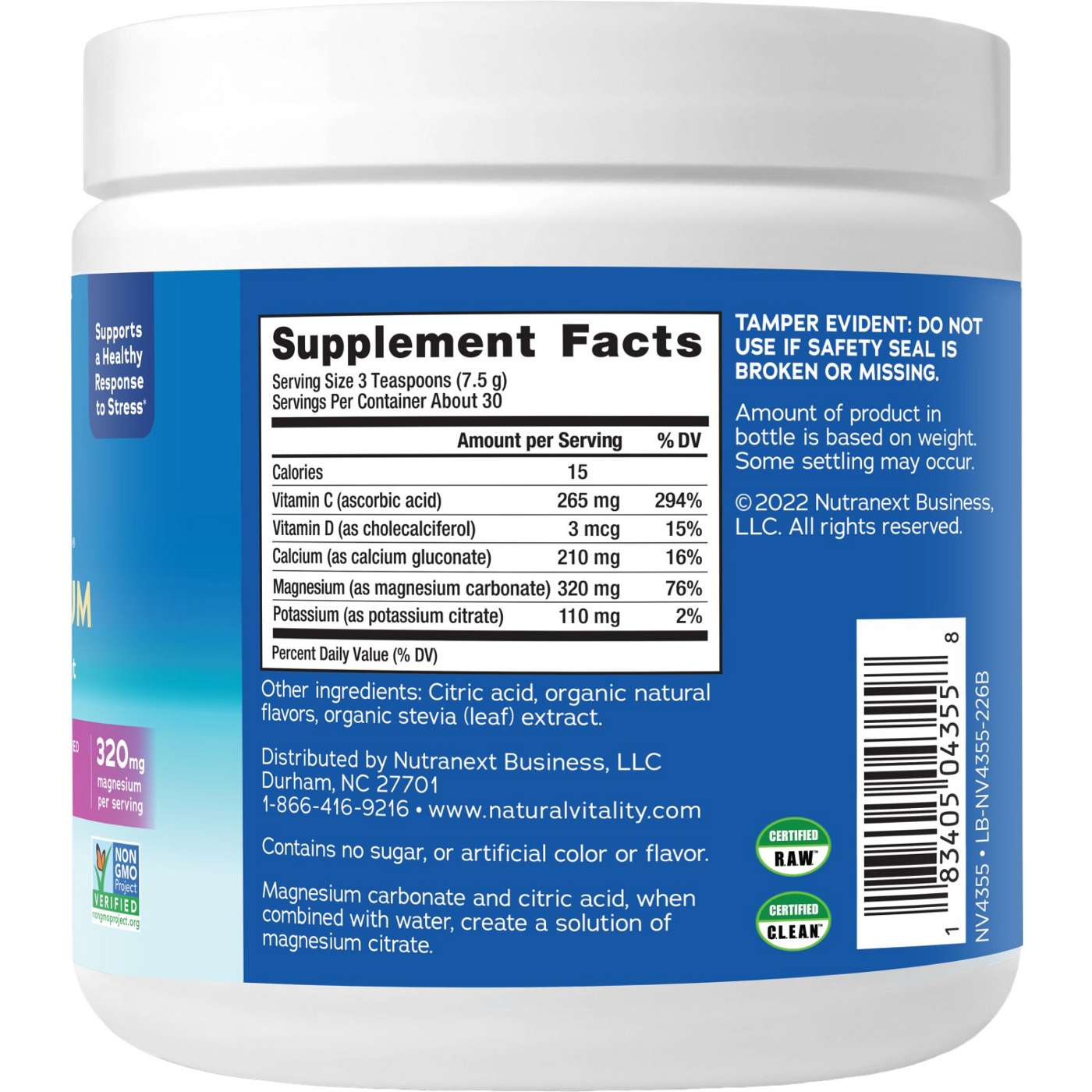 Natural Vitality Calm Plus Calcium Drink Mix - Raspberry Lemon; image 3 of 4