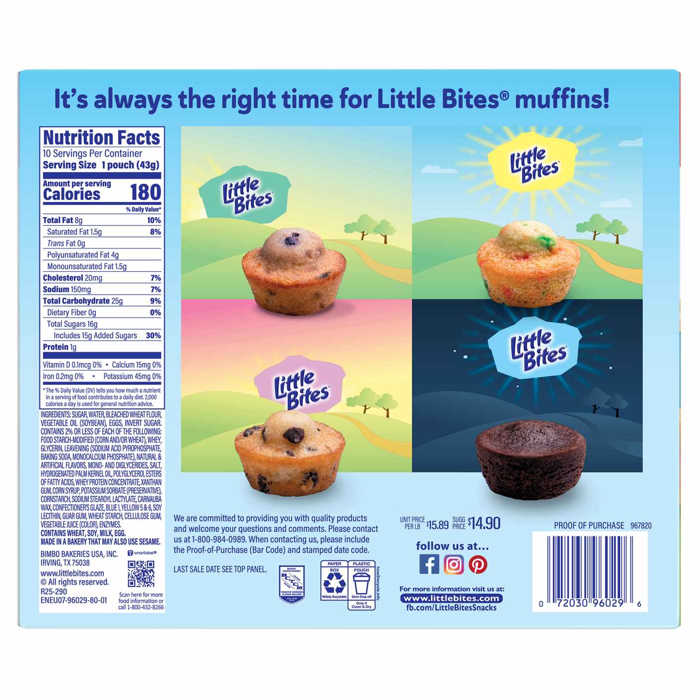 Entenmann's Little Bites Party Cake Mini Muffins Snack Packs; image 2 of 13