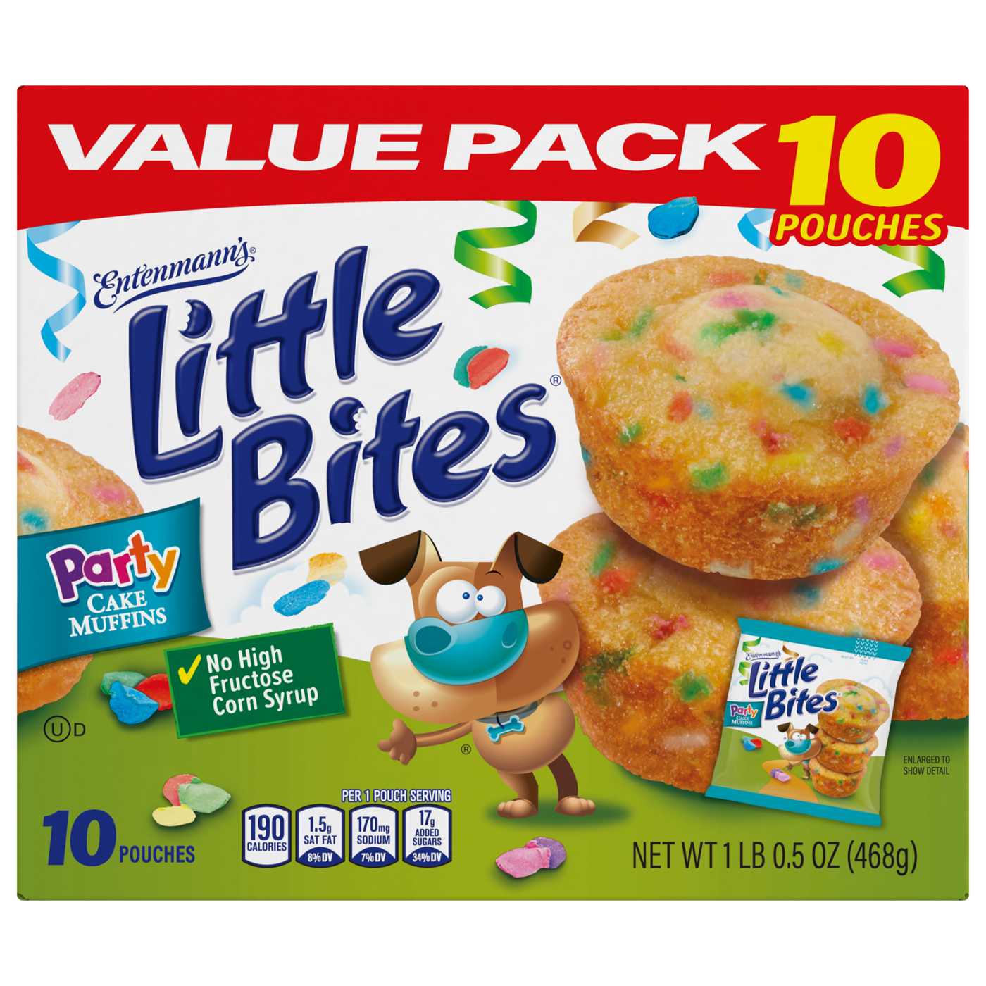 Entenmann's Little Bites Party Cake Mini Muffins Snack Packs; image 10 of 13