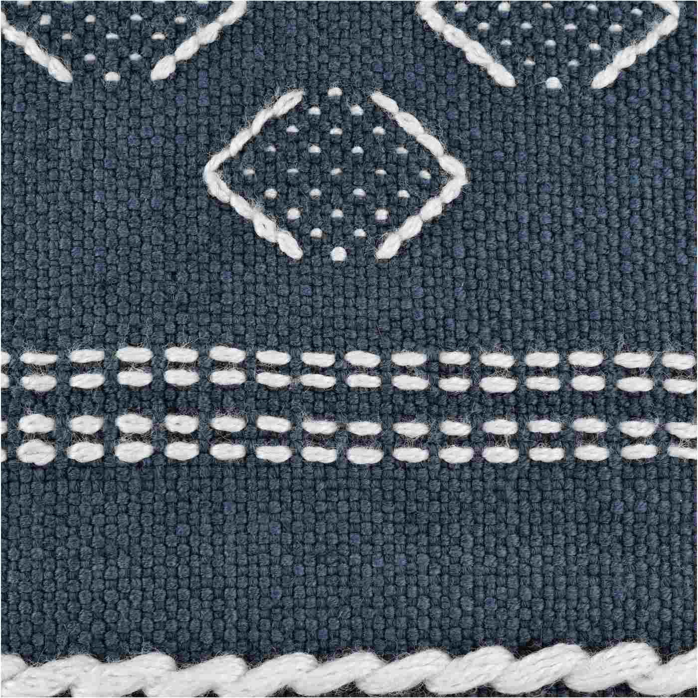 Haven + Key Square Throw Pillow – Slate Blue; image 2 of 3