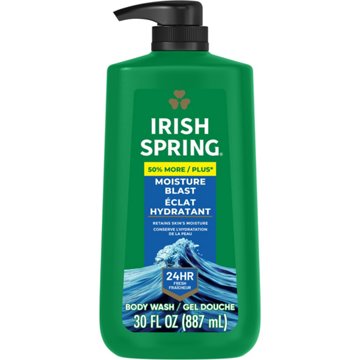 Irish Spring Moisturizing Face + Body Wash - Moisture Blast, 30 oz