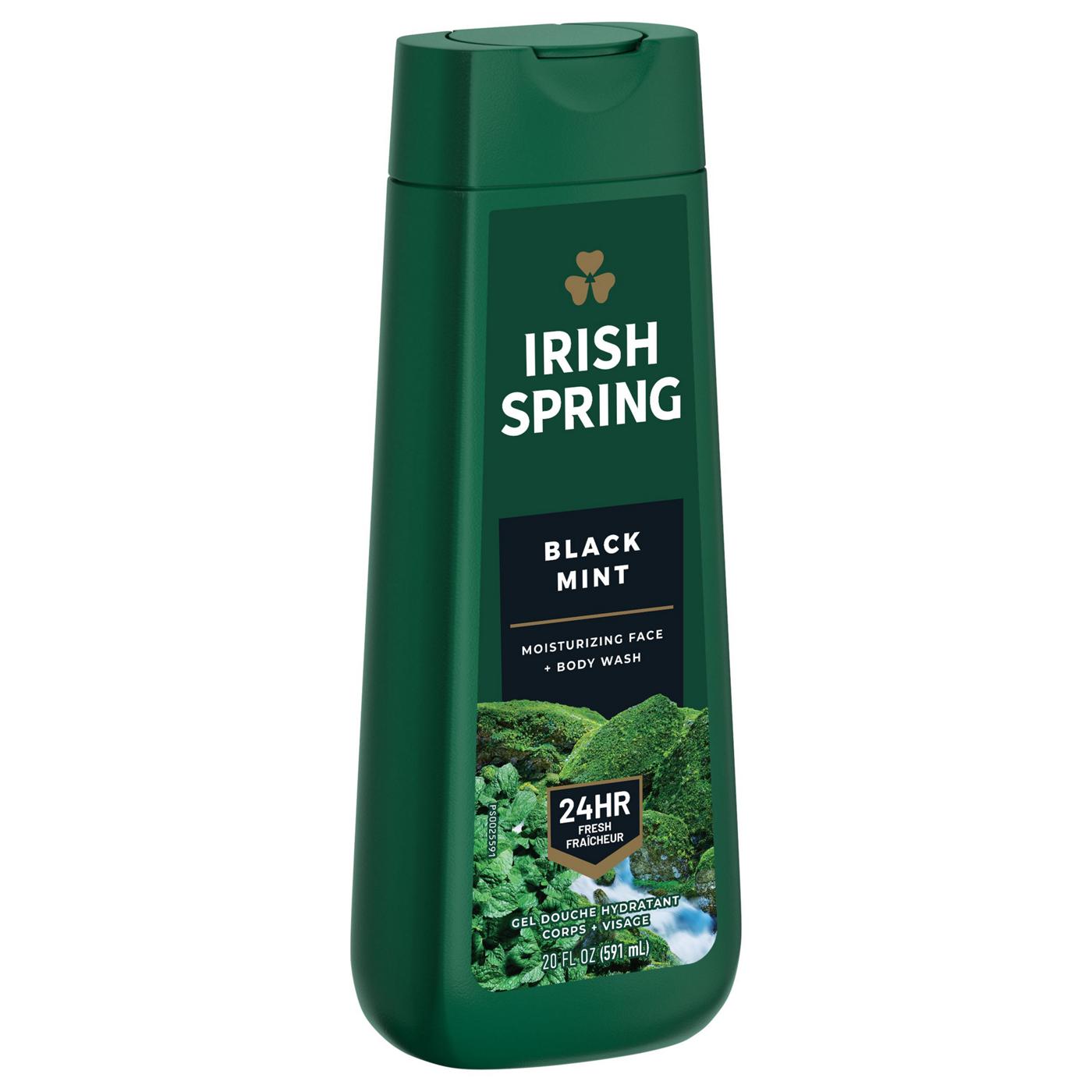 Irish Spring Black Mint Body Wash for Men; image 4 of 8