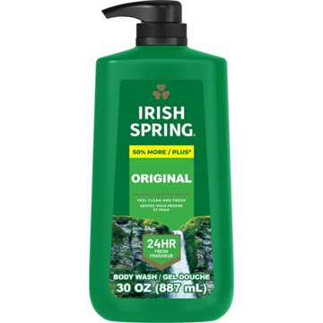 Irish Spring Moisturizing Face + Body Wash - Original Clean, 30 oz