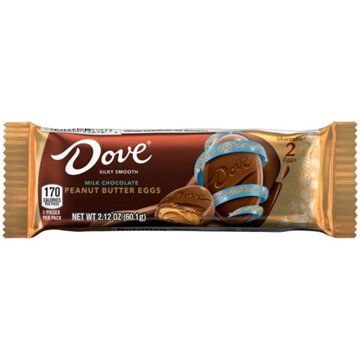 Dove Milk Chocolate Peanut Butter Easter Eggs, 2 pk