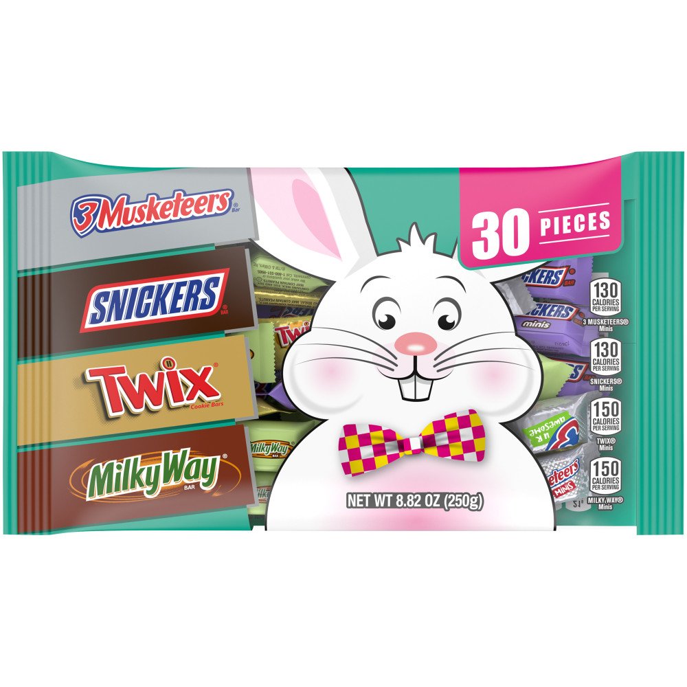 Snickers, Twix, Milky Way, & 3 Musketeers Assorted Easter Candy - Shop ...