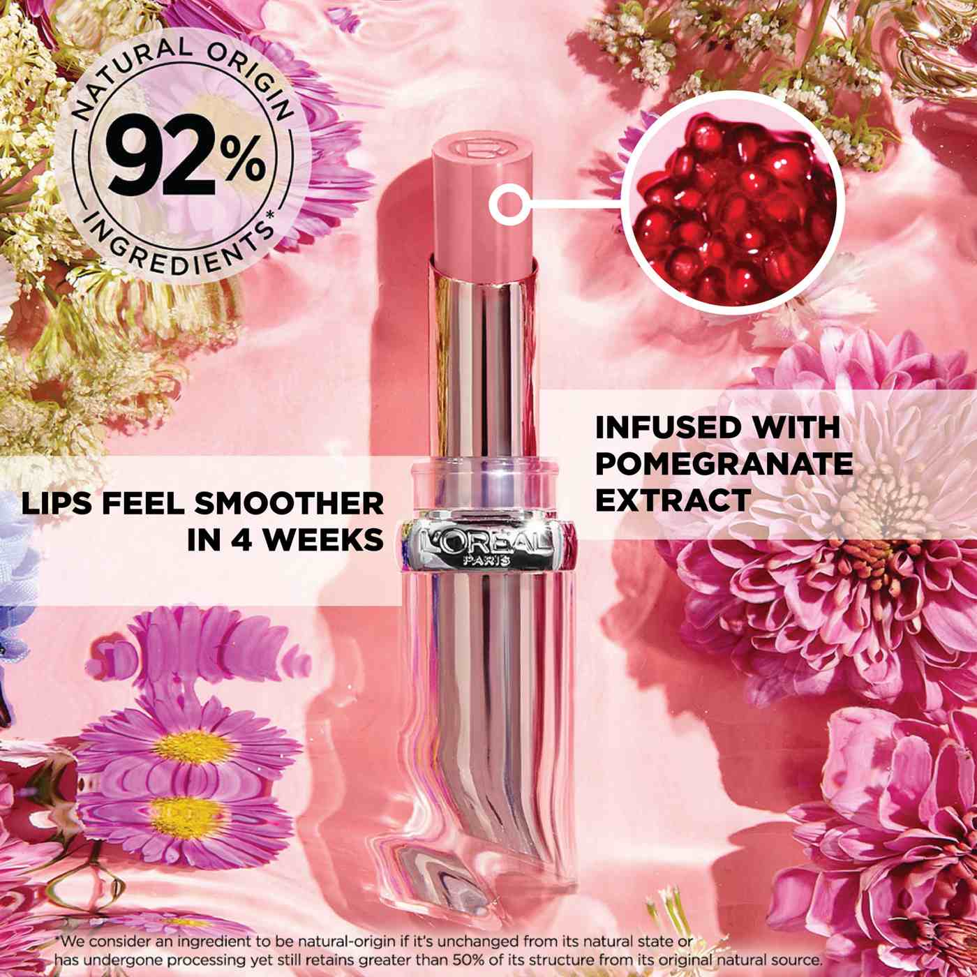 L'Oréal Paris Glow Paradise Balm-in-Lipstick with Pomegranate Extract Peach Charm; image 2 of 6