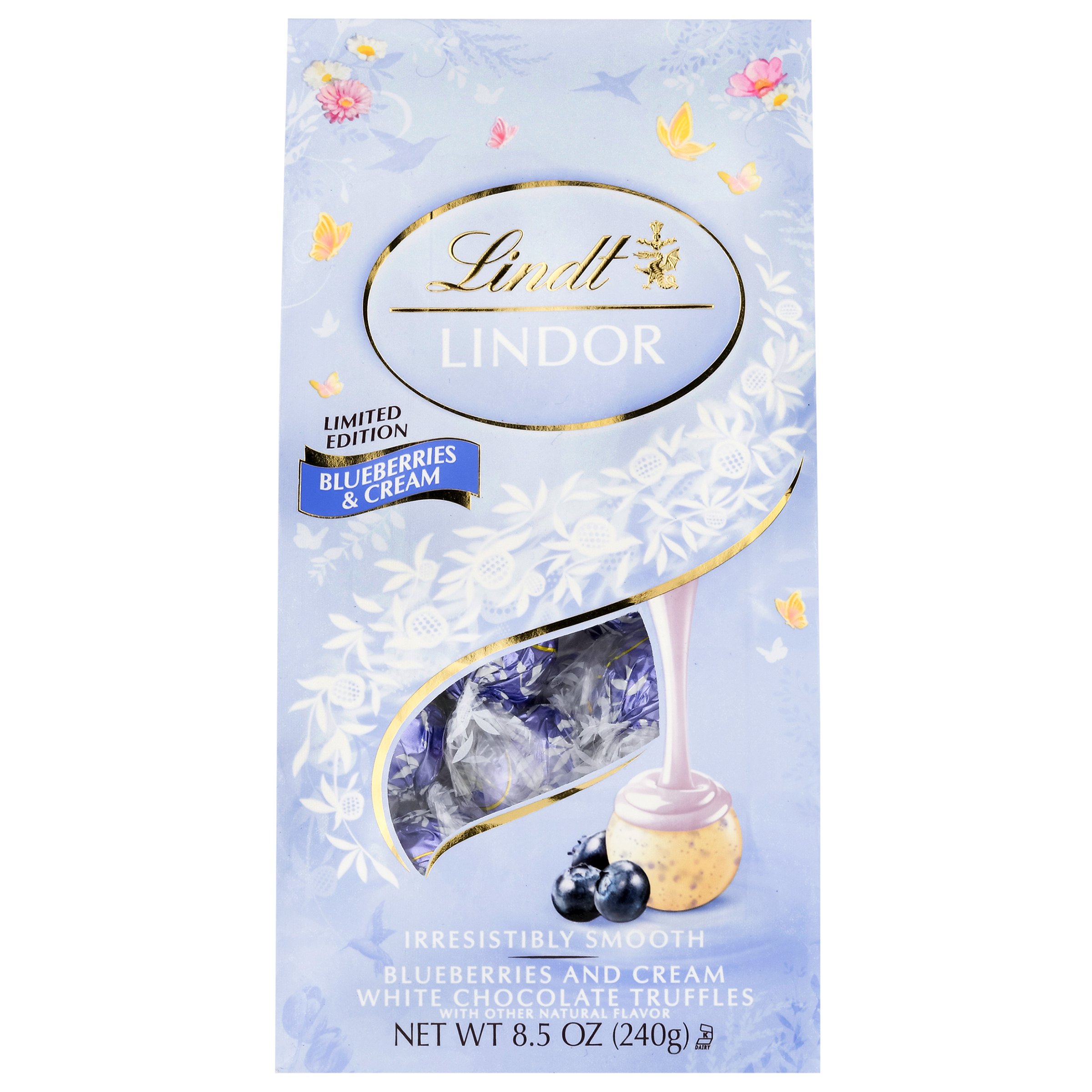 Lindt Lindor Blueberries & Cream White Chocolate Truffles Easter Candy