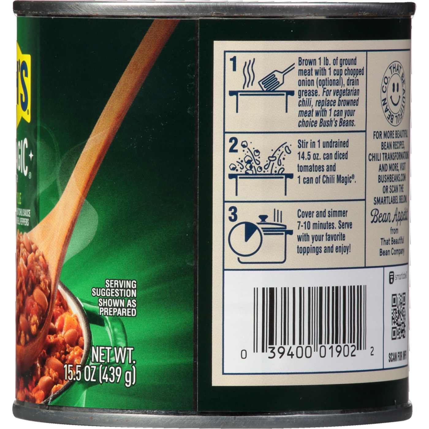 4 CANS Bush's Chili Magic Chili Starter Campfire Recipe Medium 16 oz Can  Base