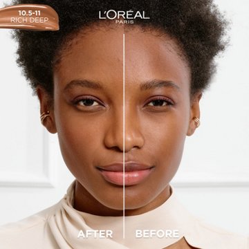 L'Oréal Paris True Match Hyaluronic Tinted Serum Foundation Makeup - Rich Deep 10.5-11
