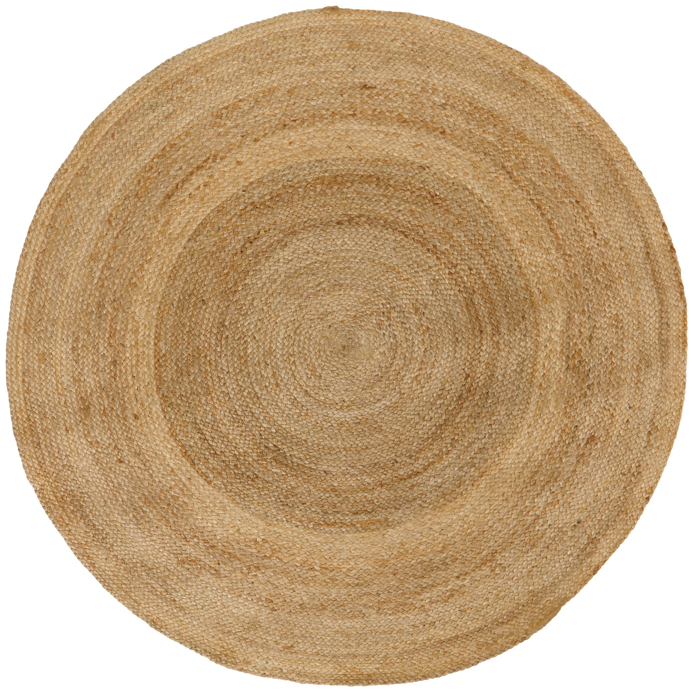 Haven + Key Round Jute Accent Rug Tan Shop Rugs & Mats at HEB