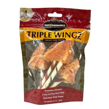 Ruff & Whiskerz Triple Wingz, 4 ct