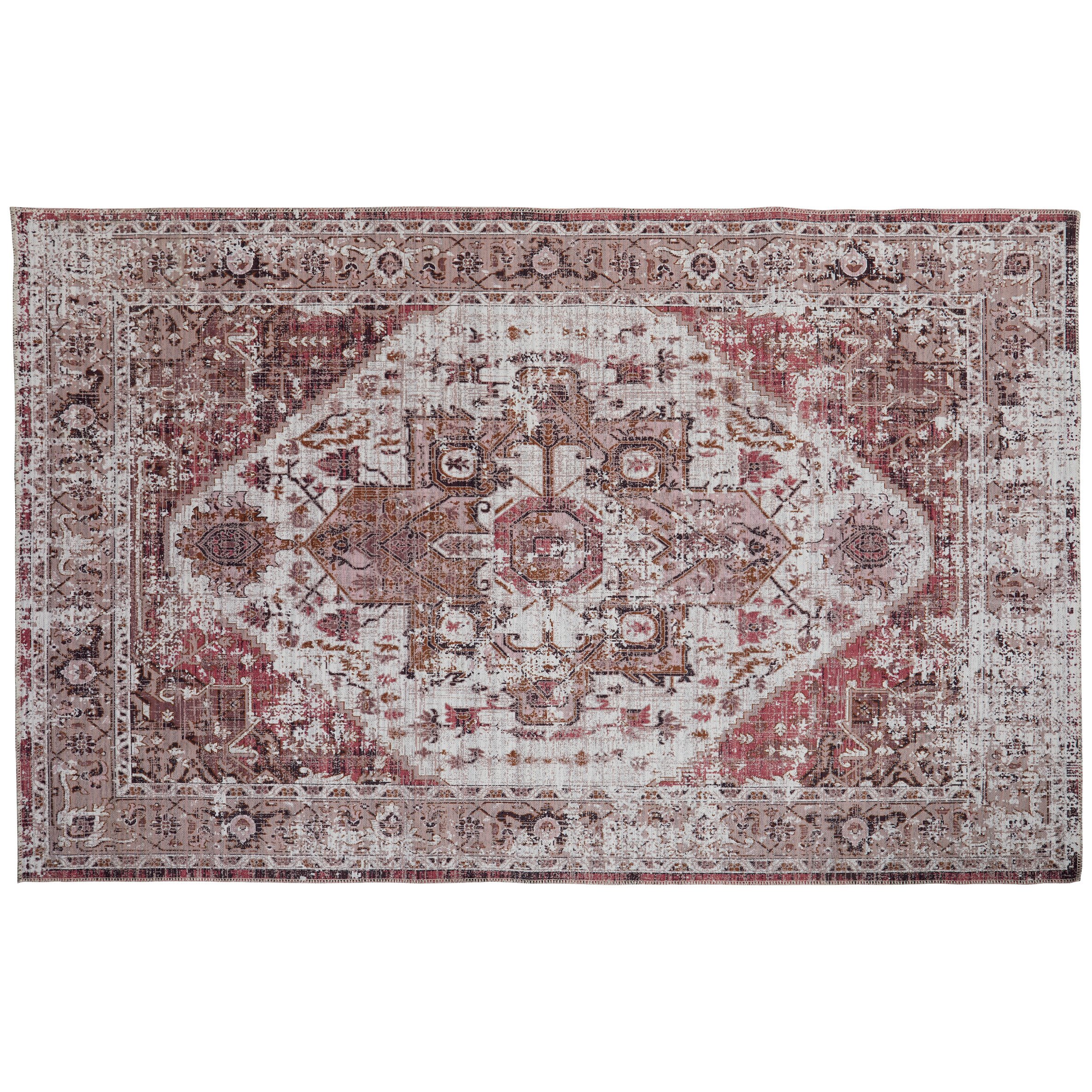 Haven + Key Area Rug - Pink & Ivory - Shop Rugs & Mats At H-E-B