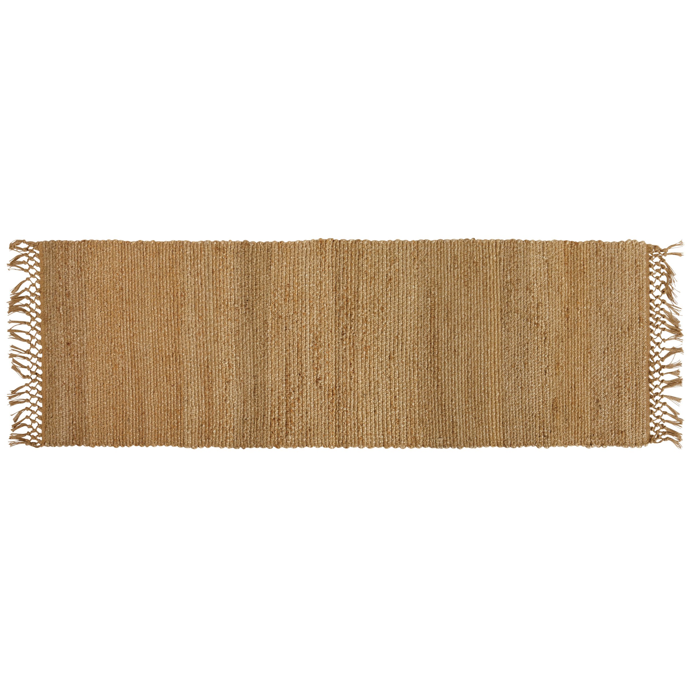 Haven + Key Fringed Jute Runner Rug Shop Rugs & Mats at HEB