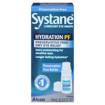 Systane Hydration PF Lubricant Eye Drops, 0.34 oz