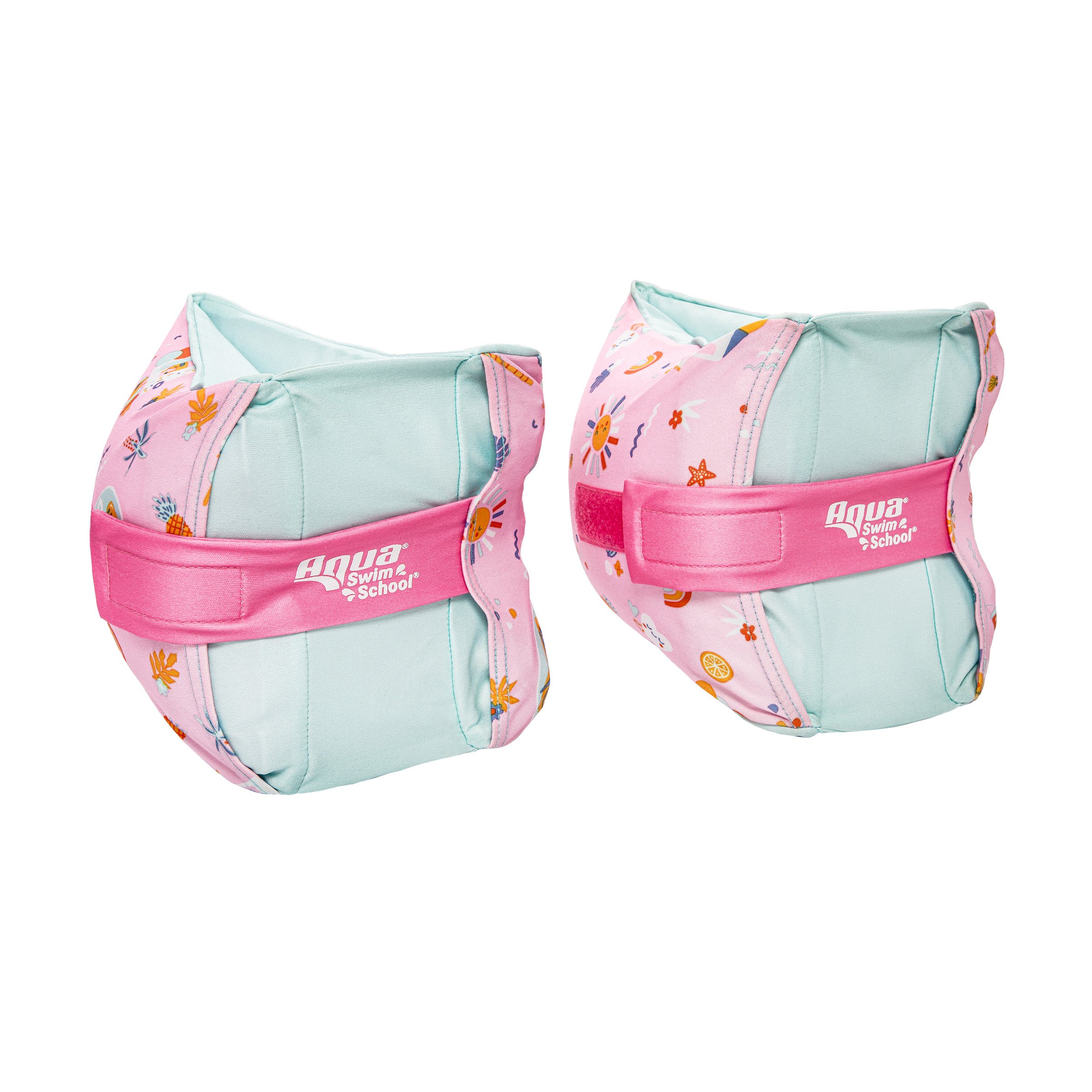 Swim School Kids Fabric Arm Floats Pink Shop Floats at HEB
