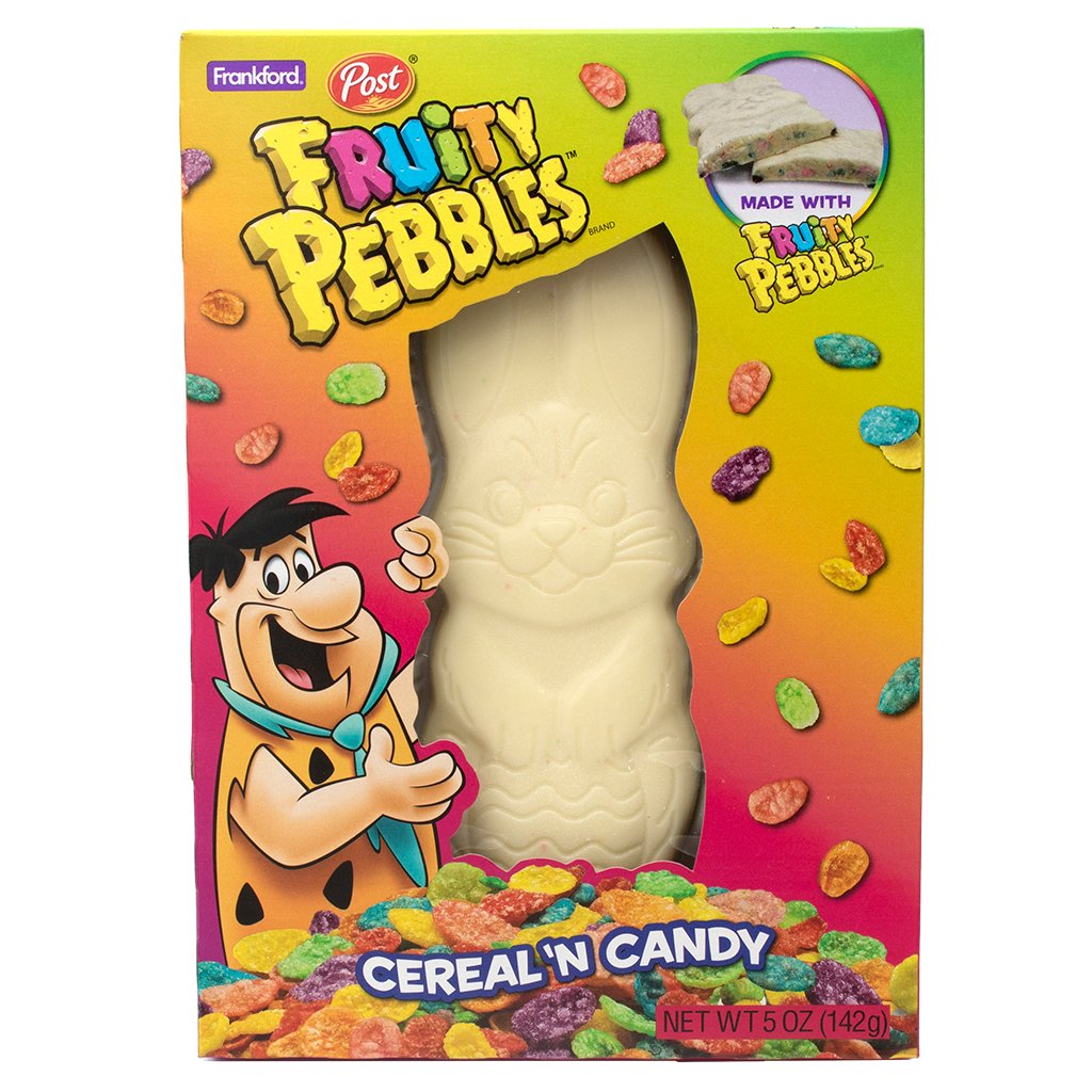 Frankford Fruity Pebbles White Chocolate 'N Candy Easter Rabbit Shop Snacks & Candy at HEB