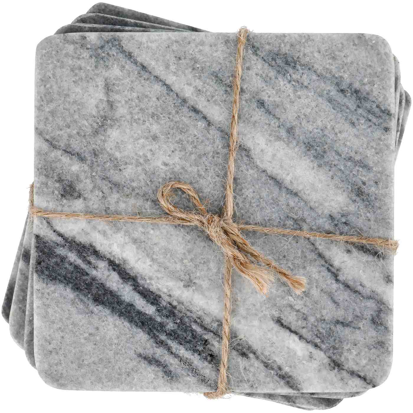 Haven + Key Gray Marble Coasters; image 1 of 2