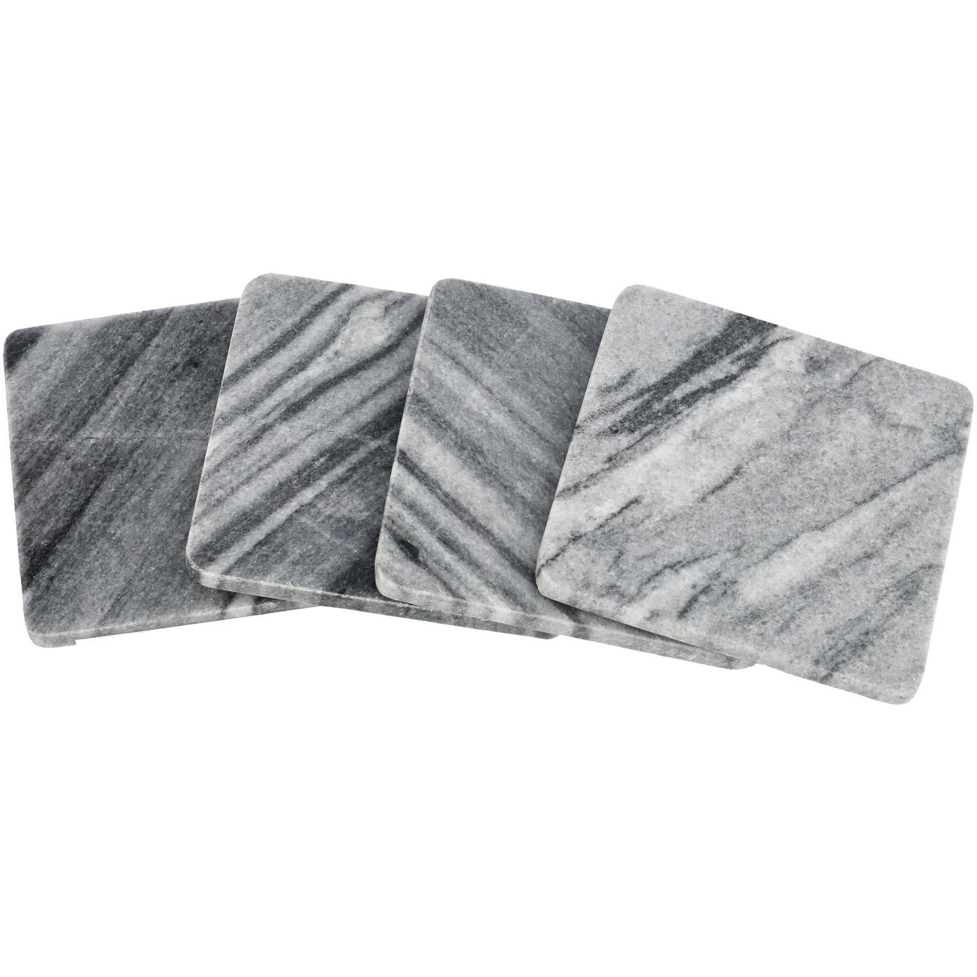 Haven + Key Gray Marble Coasters; image 2 of 2