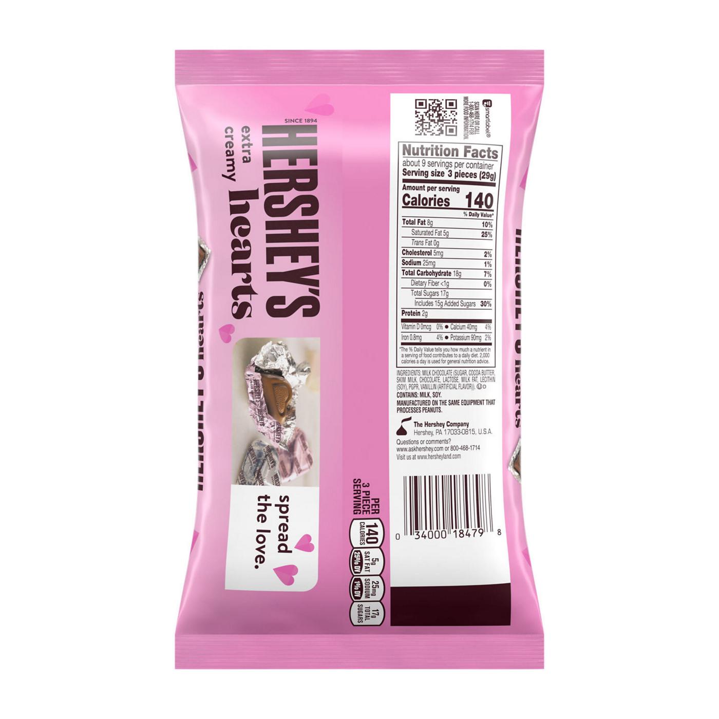 Hershey's Extra Creamy Milk Chocolate Hearts Valentine's Candy - Shop ...