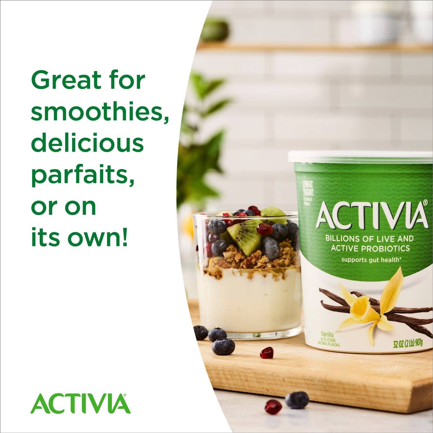 Activia Lowfat Probiotic Vanilla Yogurt; image 2 of 8