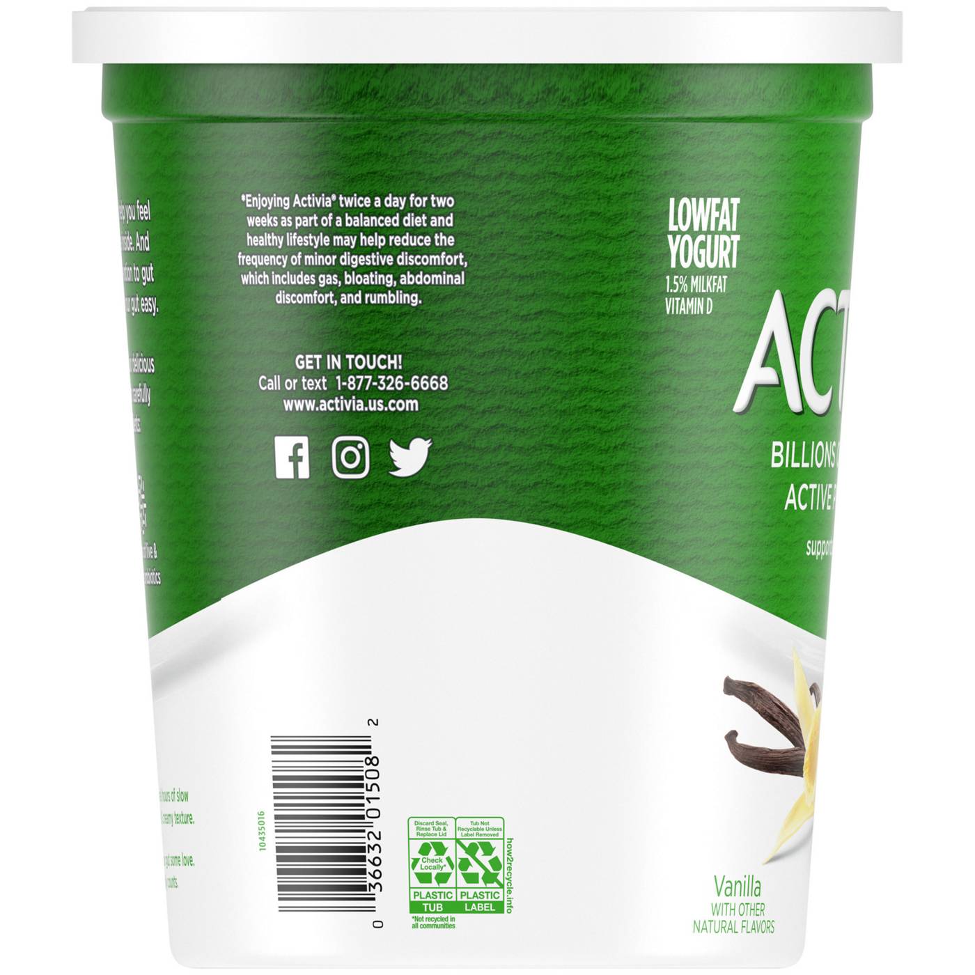 Activia Lowfat Probiotic Black Cherry Yogurt - Shop Yogurt at H-E-B