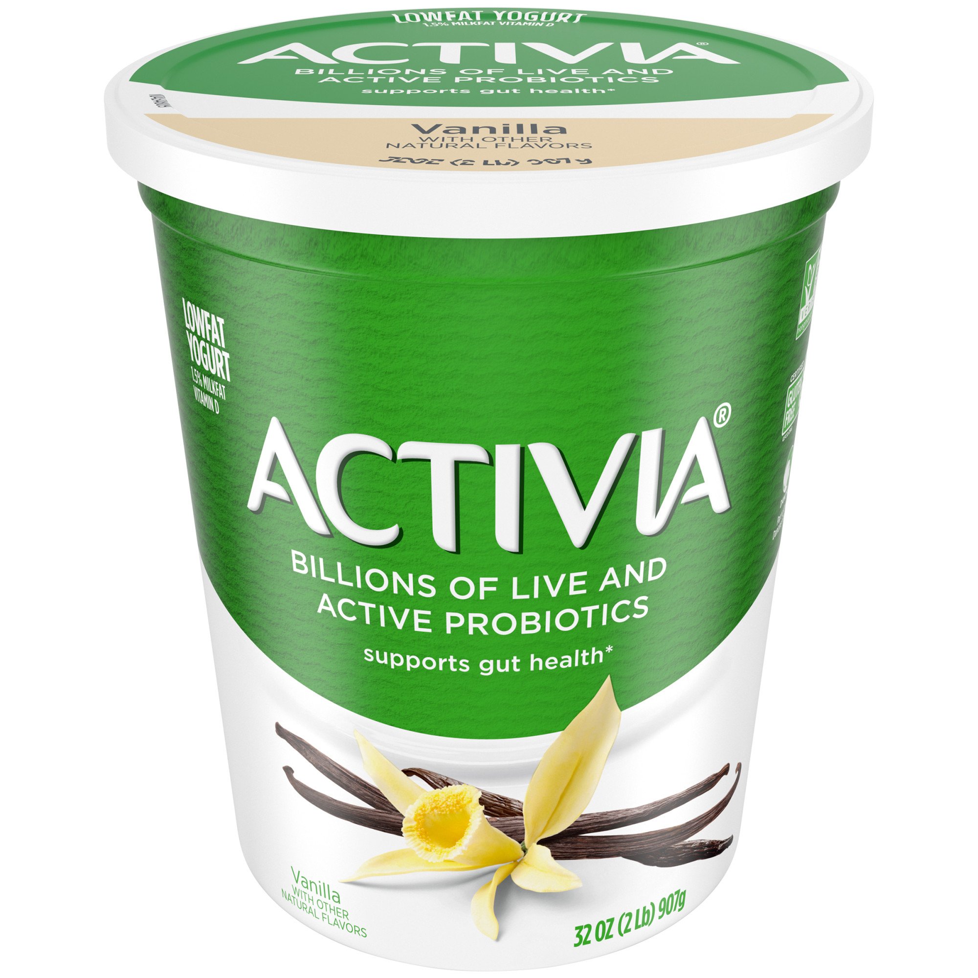 Yoghurt Jordgubb Activia 4-Pack Danone, 500g