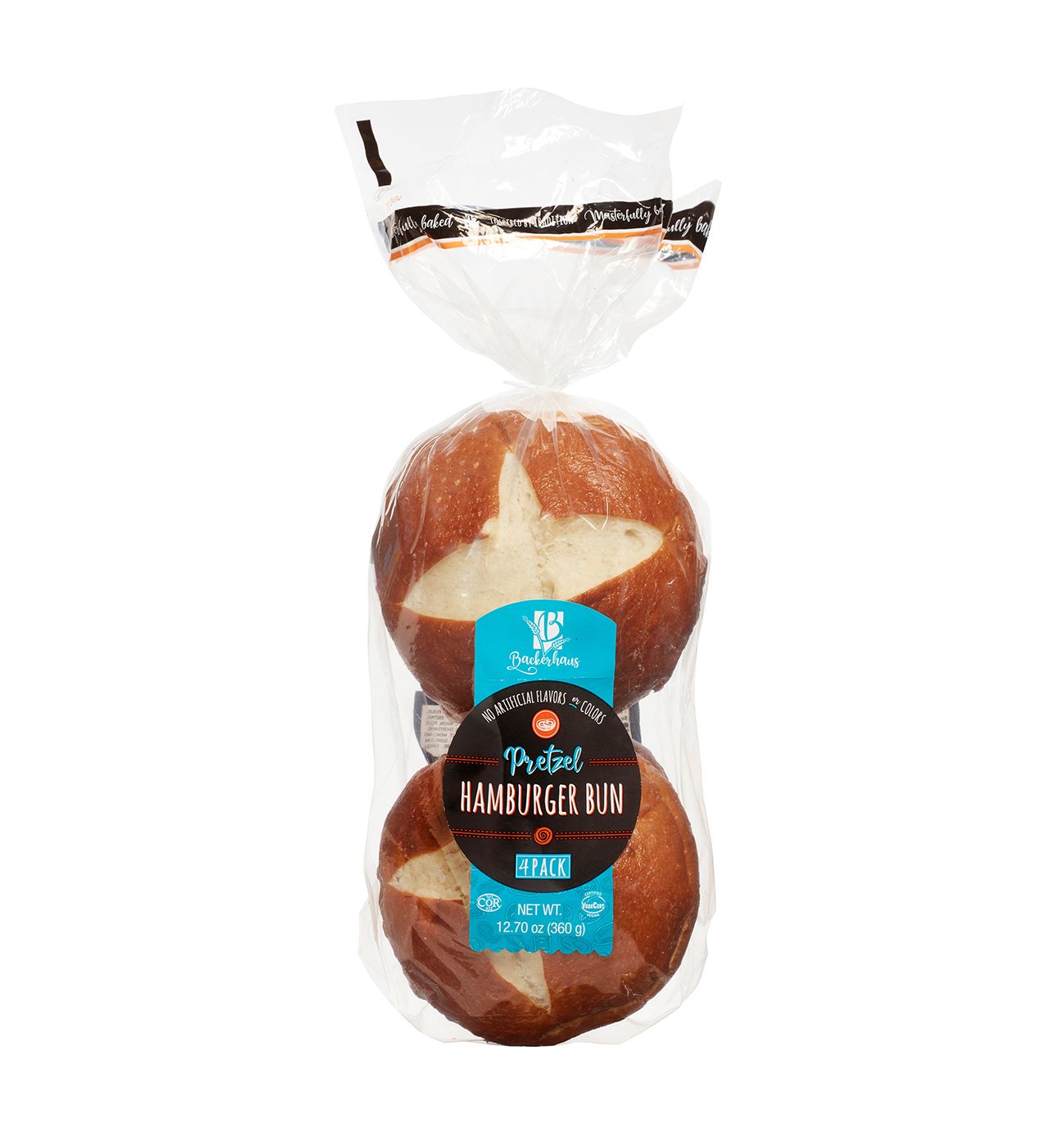 Backerhaus Pretzel Hamburger Buns Shop Buns & Rolls at HEB