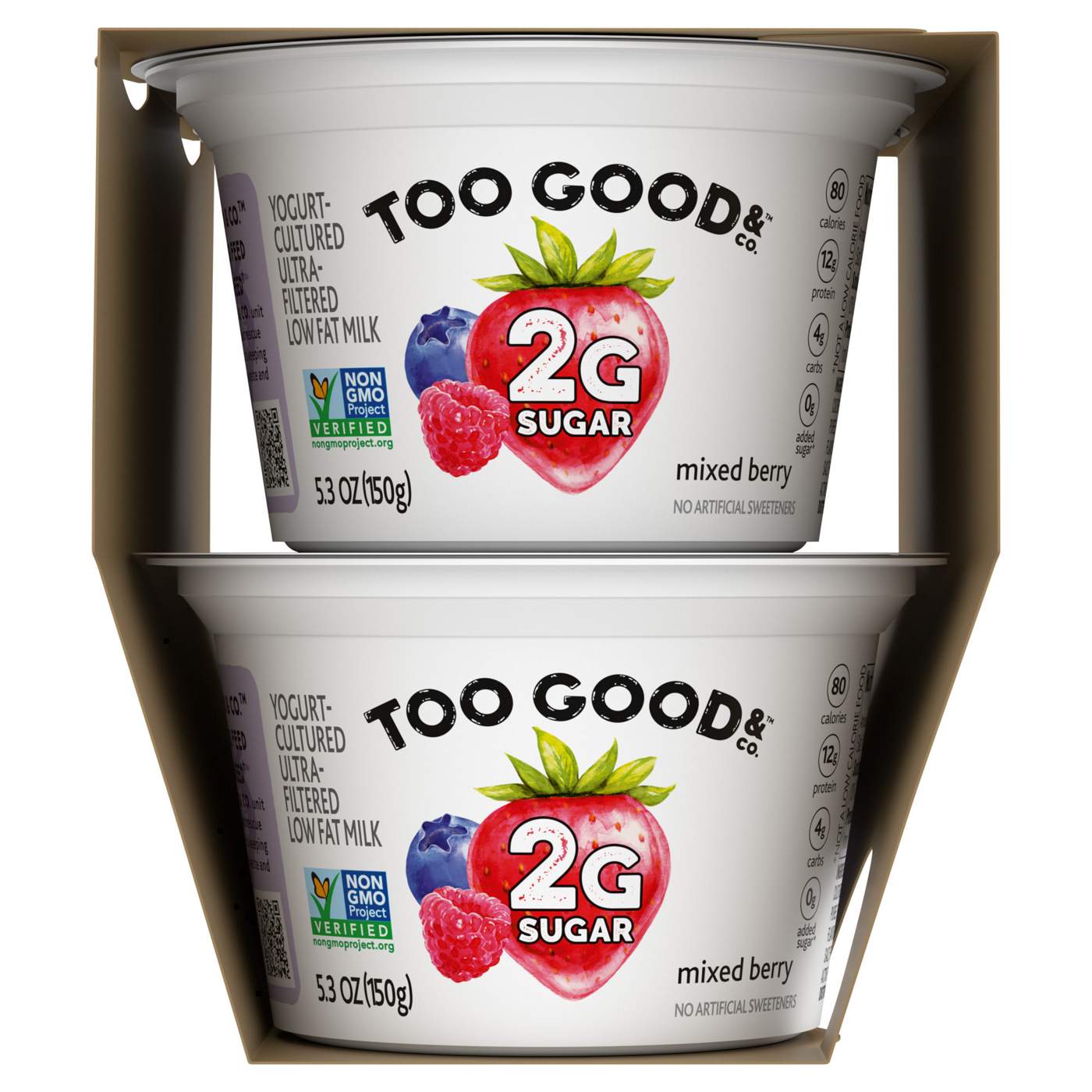 Too Good & Co. Mixed Berry Flavored Lower Sugar Greek Yogurt; image 2 of 2