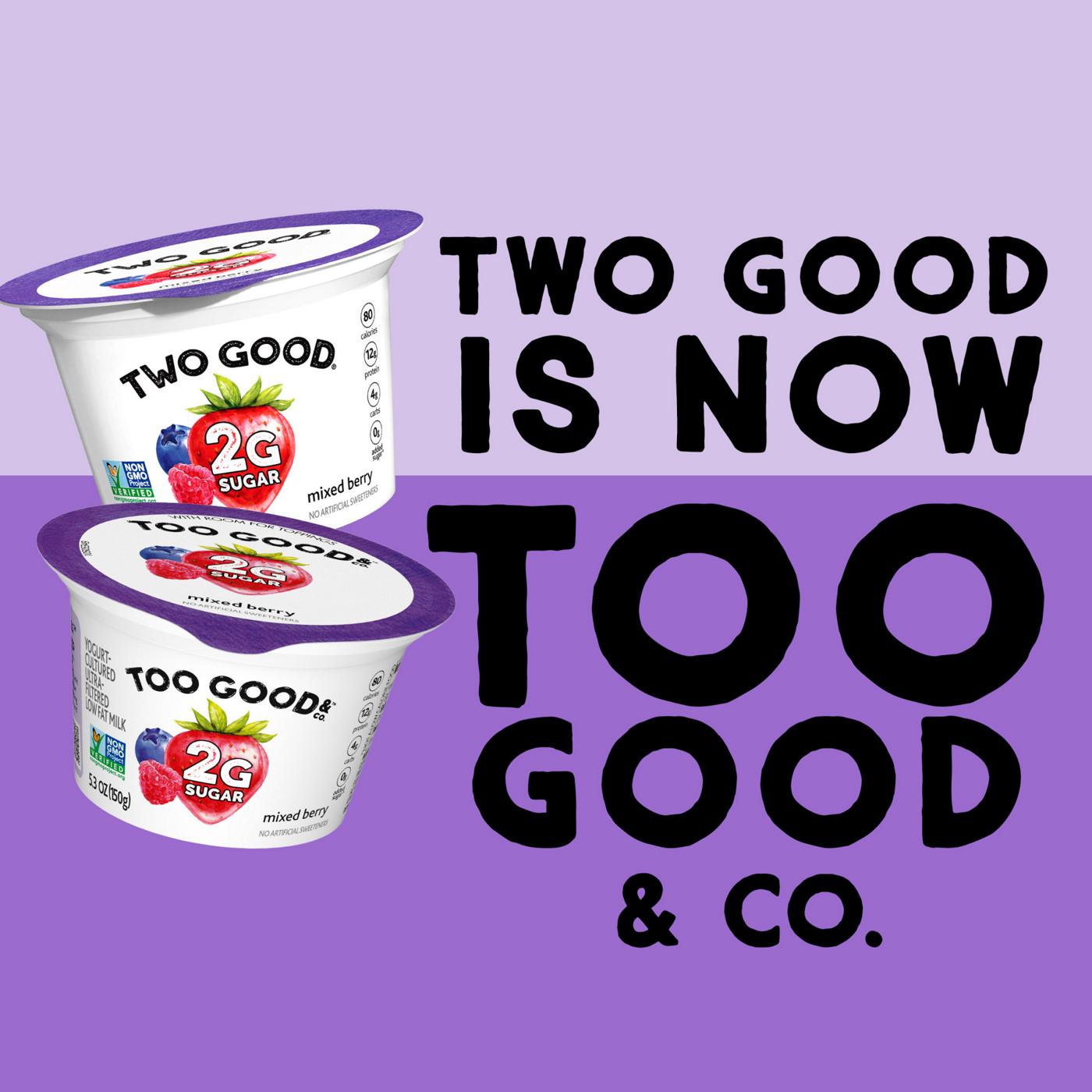 Too Good & Co. Lower Sugar 4 pk Greek Yogurt - Mixed Berry; image 3 of 9