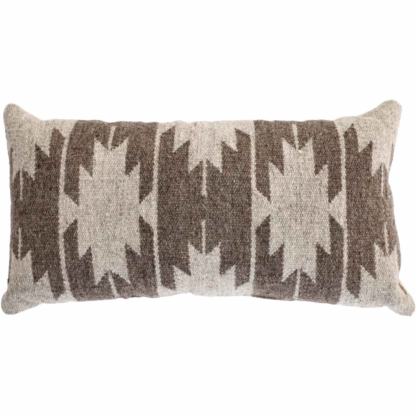 Haven + Key Kilim Fabric Lumbar Throw Pillow - Wild Mushroom