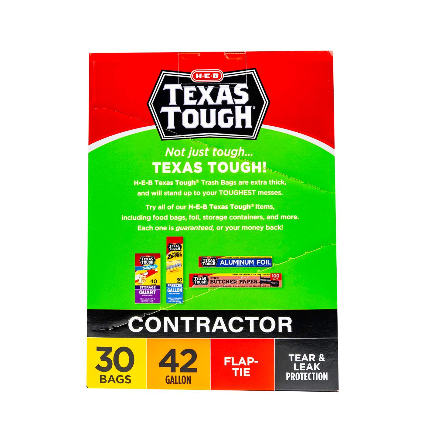 H-E-B Texas Tough Contractor Trash Bags, 42 Gallon; image 3 of 5