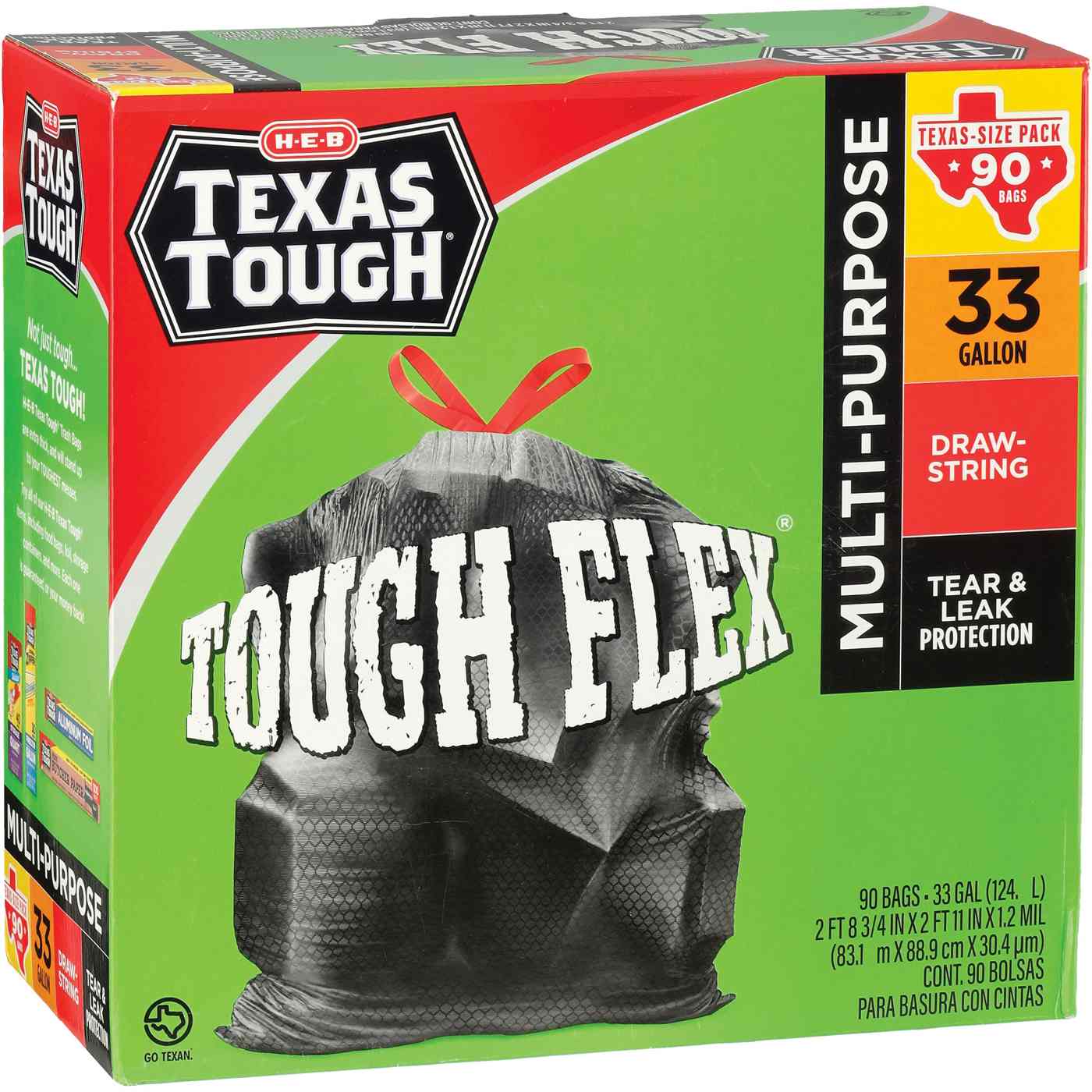 Trash Bags, H-E-B Texas Tough, Glad, Hefty & More