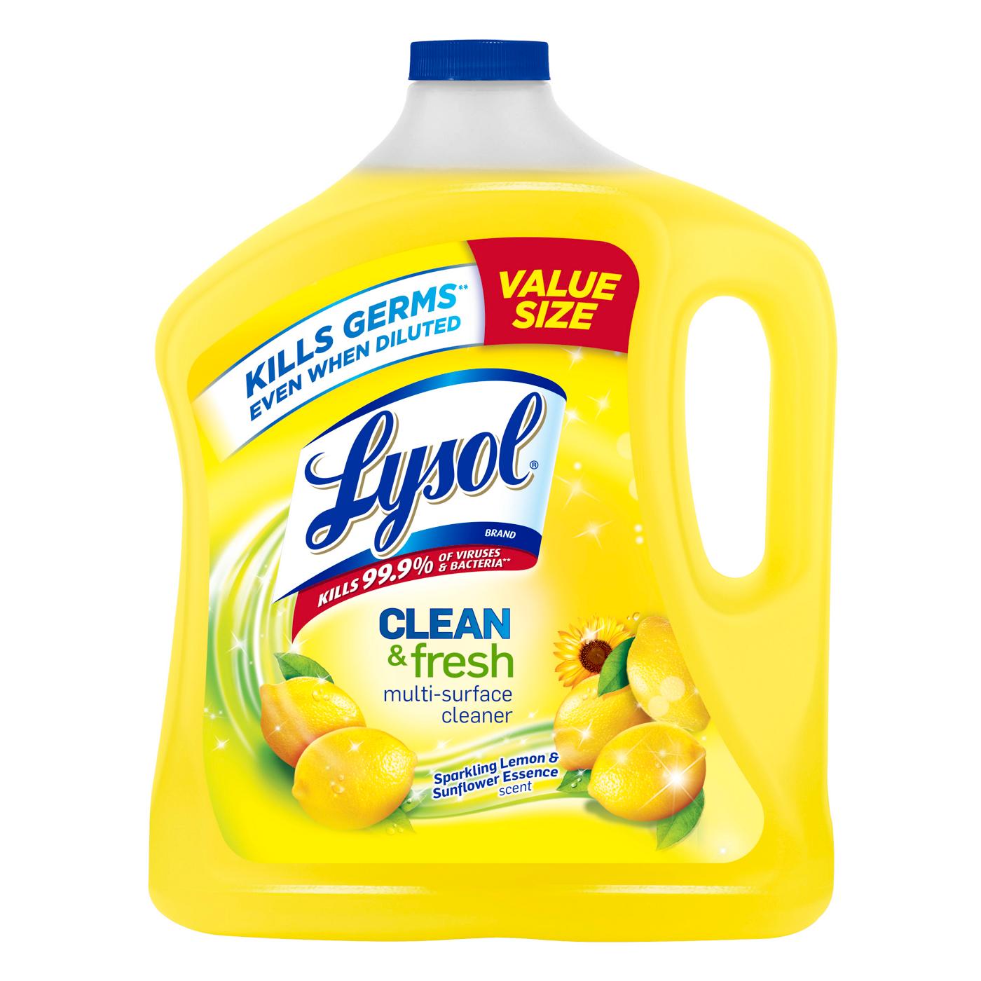Lysol Sparkling Lemon & Sunflower Multi-Surface Cleaner Value Size; image 1 of 6