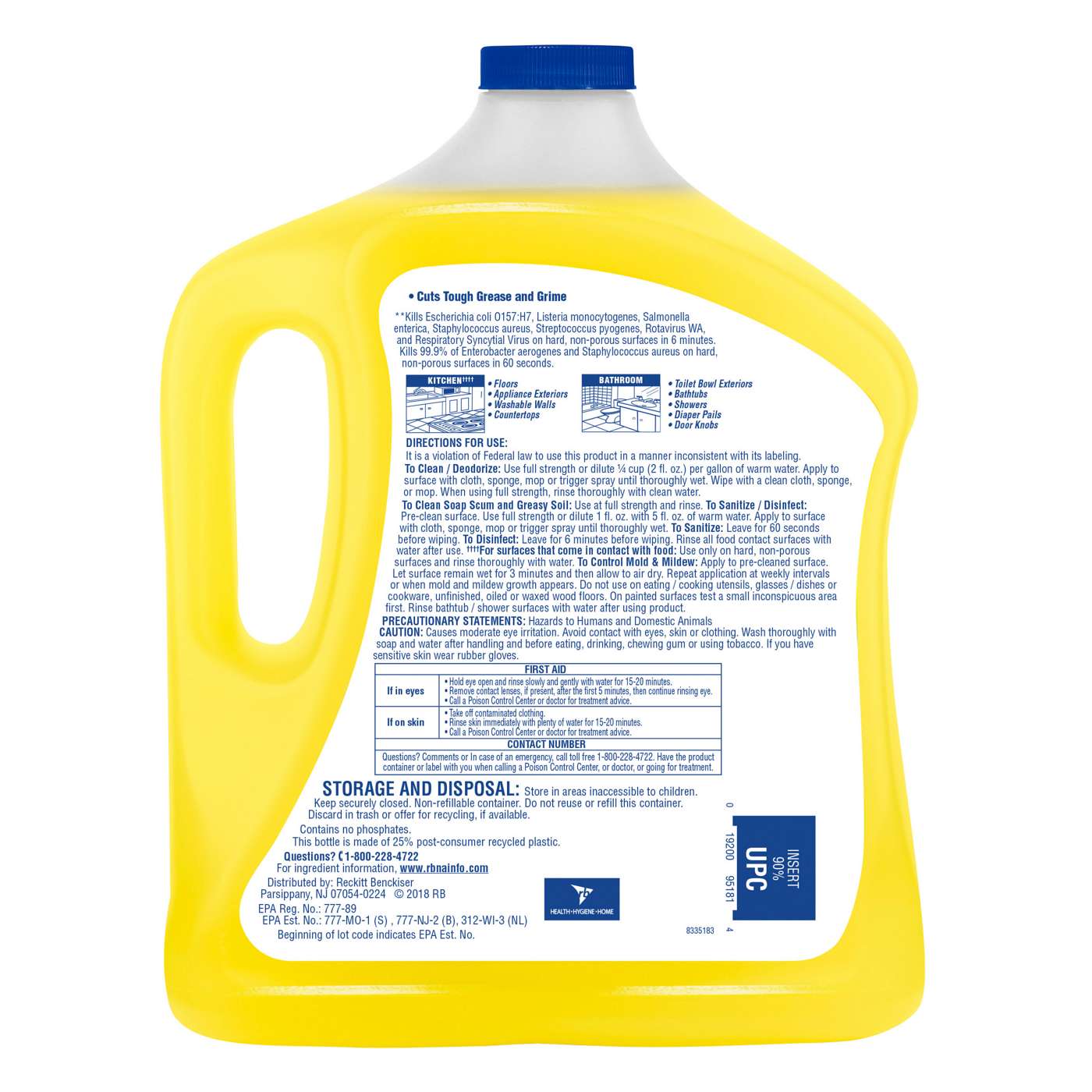 Lysol Sparkling Lemon & Sunflower Multi-Surface Cleaner Value Size; image 6 of 6