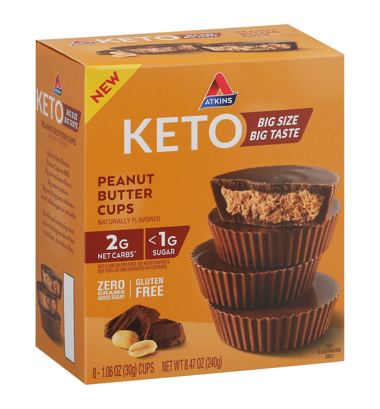 Atkins Keto Peanut Butter Cups; image 2 of 4