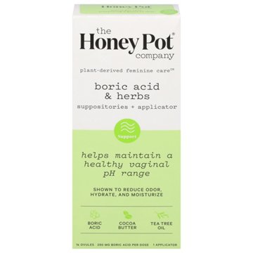 The Honey Pot Boric Acid and Herbs Suppositories