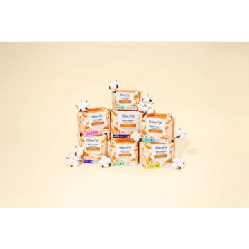 The Honey Pot 100% Organic Cotton Comfort Regular Pads with Wings