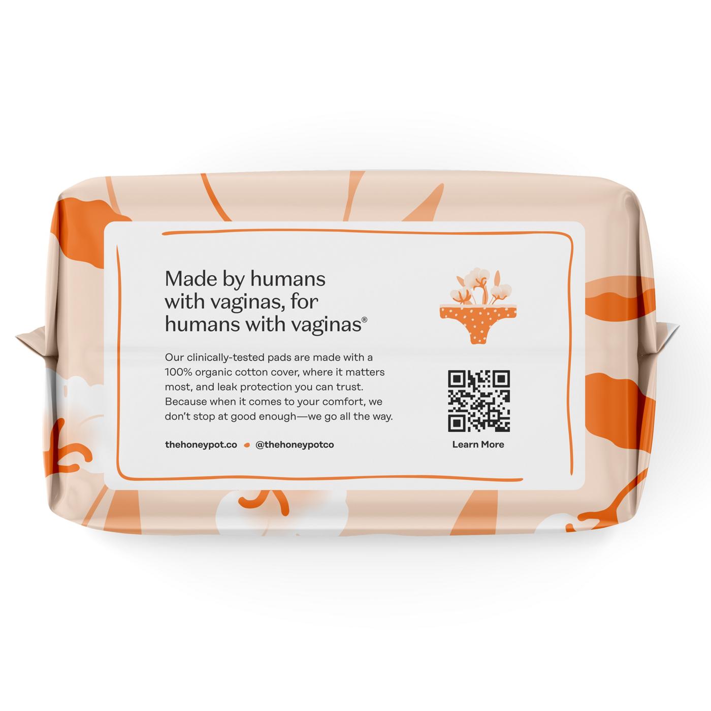 The Honey Pot Organic Cotton Non Herbal Overnight Incontinence Pads with Wings; image 2 of 3